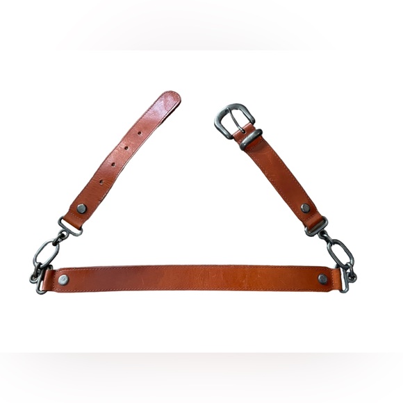 Doncaster Accessories - Doncaster Tan Luxury Western Utility Equestrian Metal Chain Link Belt